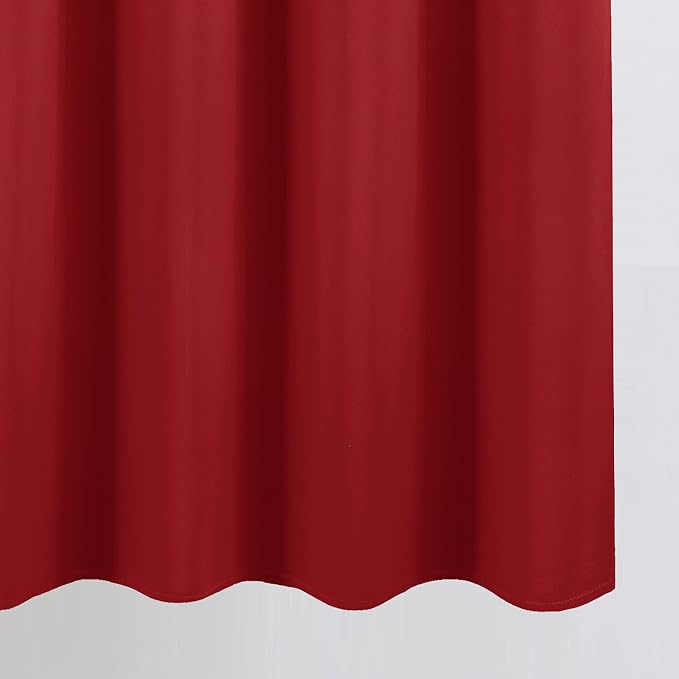 Bright Red Blackout Curtains 66 x 63 Inch Length/Set of 2 Curtain - Image 9