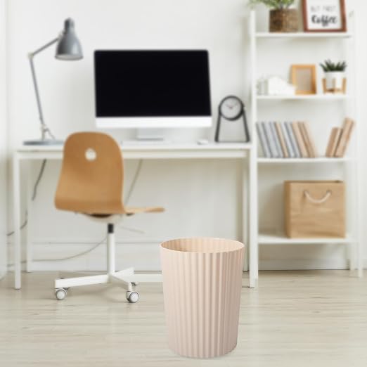 JiatuA Small Trash Can Plastic Wastebasket Round Garbage Container Bin - Image 5