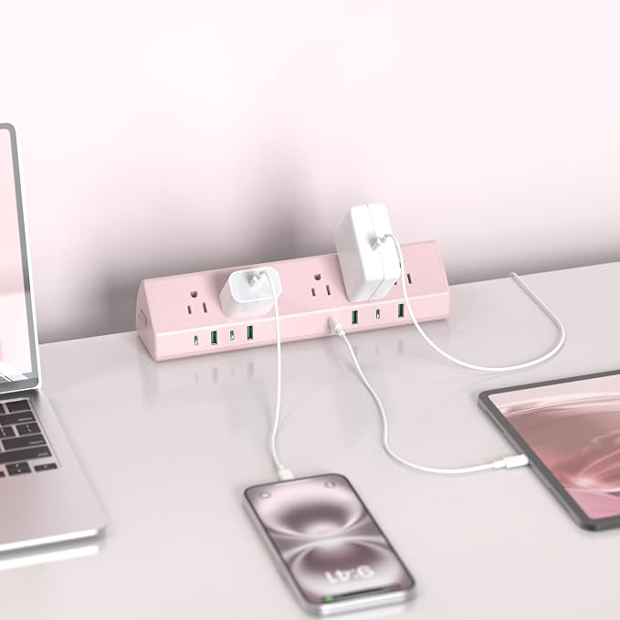 Jgstkcity Desk Clamp Power Strip USB C 45W, 8 USB, Fit 1.96'' Tabletop Edge - Image 5
