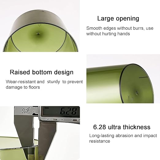 Small Trash Can Plastic Wastebasket 1.5 Gallon Garbage Bin, Waste Basket - Image 3
