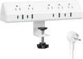 Jgstkcity Desk Clamp Power Strip USB C 45W, 8 USB, 15FT Cable, Edge Mount by Jgstkcity