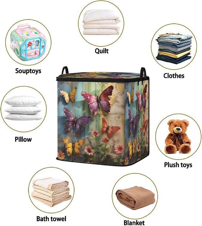 2pcs blanket storage bag for under bed, closet organizers 95L | clothing - Image 2