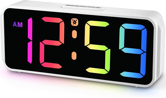 Peakeep Small Cute Digital Alarm Clock Plug in by PEAKEEP