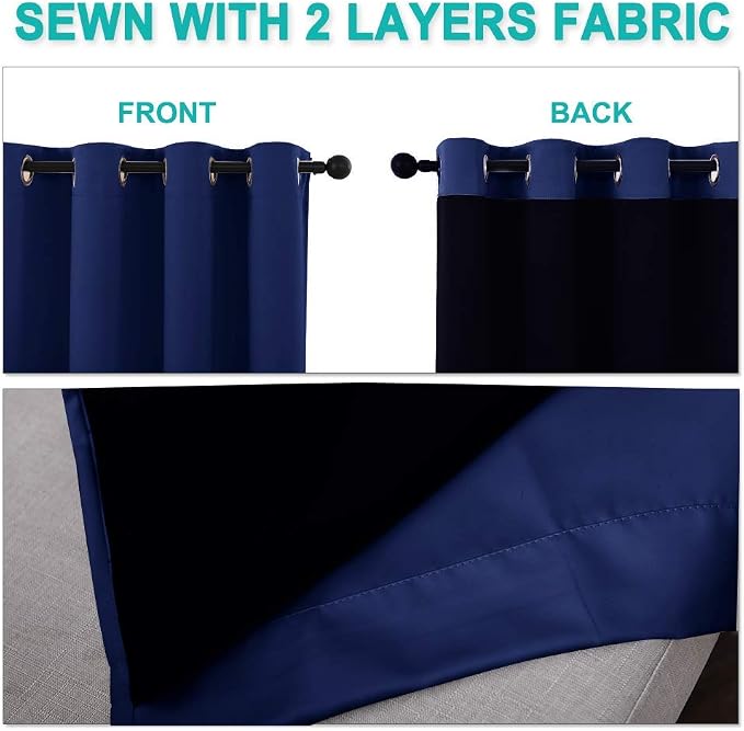 NICETOWN 100% Blackout Curtains - Image 5