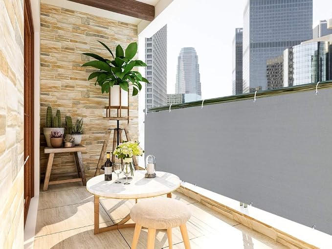 LOVE STORY 3' x 16' Balcony Privacy Screen Cover - Image 2