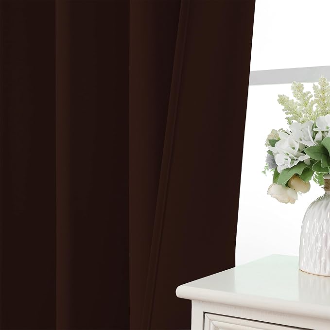 CUCRAF Blackout Curtains 96 inch Length 2 Panels Set, Rod Pocket Room Darkening - Image 6