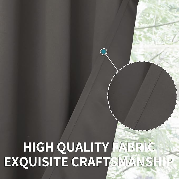 BGment Rod Pocket Blackout Curtains - Image 6
