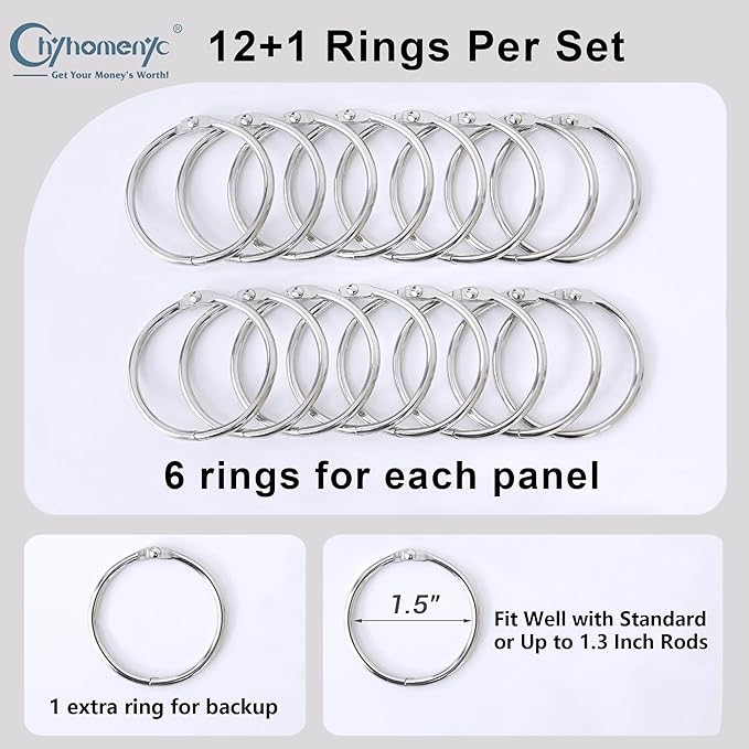 Chyhomenyc 100% Light Blackout Curtain Liners - Image 5