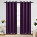 COSVIYA Grommet Purple Blackout Room Darkening Curtains 96 inch Long | Thick by COSVIYA