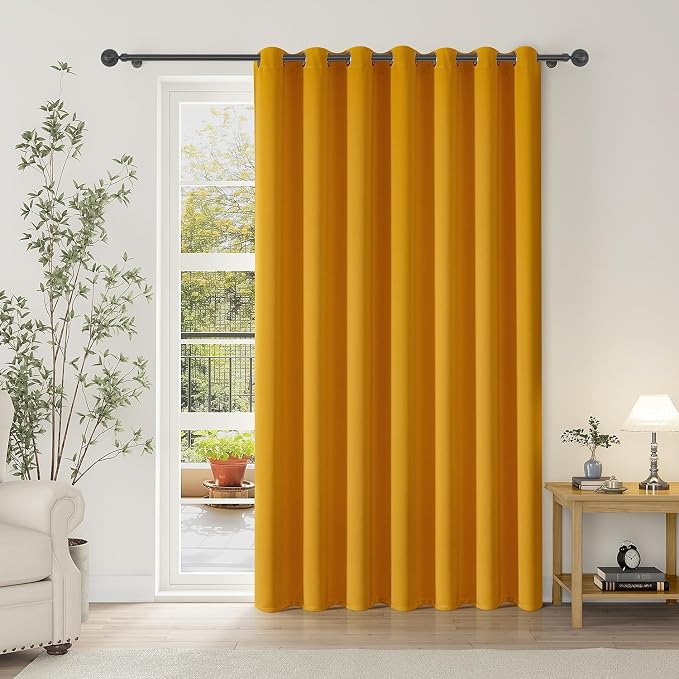 ChrisDowa Room Divider Curtain 108 Inch Long Sliding Door Curtains, 1 Panel | by ChrisDowa