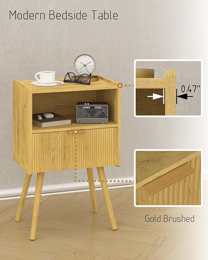 Nightstand, Modern Bedside Table - Image 4