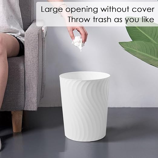 YGJT Small Trash Can, 6 Pack 1.8 Gallons Bathroom Trash Can - Image 3