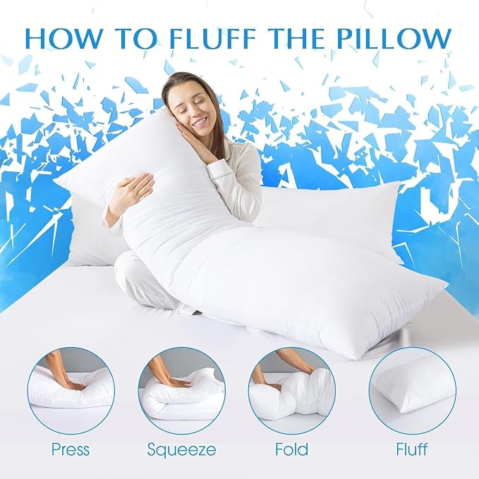 SHOUREN Large Body Pillow, Long Bed Pillow - Image 7