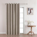 Joydeco Linen Blackout Room Divider Curtains, Extra Wide Sliding Door Drapes by JOYDECO