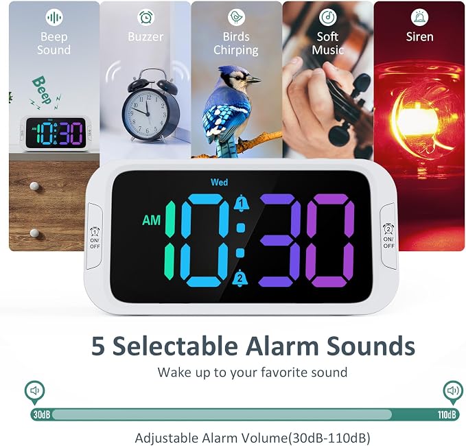 Odokee Digital Dual Alarm Clock - Image 5