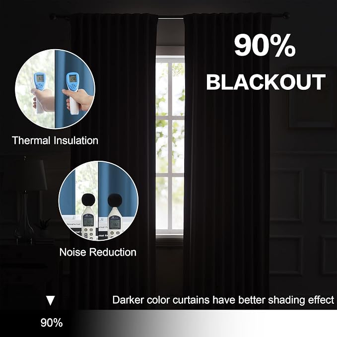 120 Inch Blackout Curtains 10 ft Length High Ceiling - Image 6