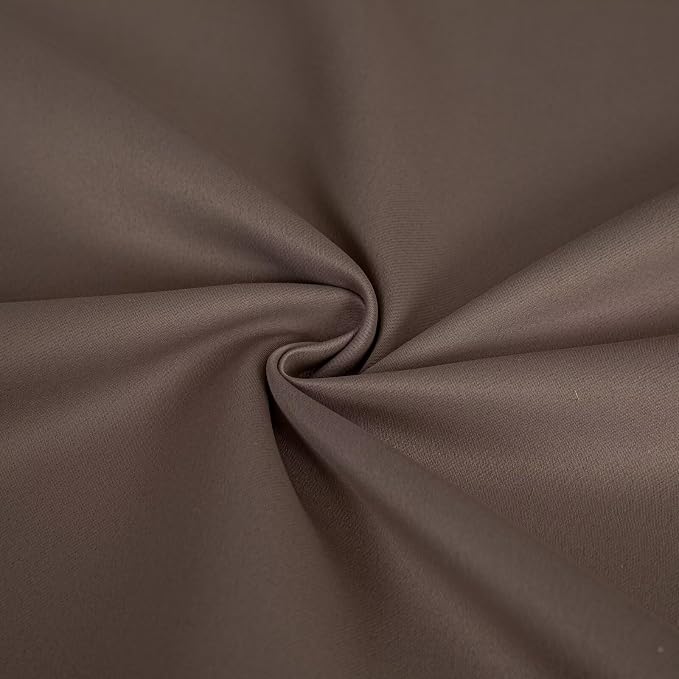IGEMAEVE Blackout Curtains for Bedroom Grommets Khaki 52" W x 72" L | Living - Image 4