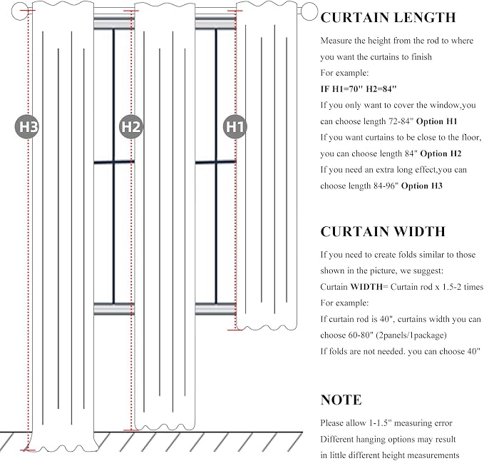 QJmydeco Flax Linen Curtains for Living Room 2 Panels Set, 8-3/4 ft Long Thick - Image 3
