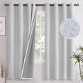 YoungsTex Linen Blackout Curtains 72 Inches Length 2 Panels, Grommet Full Room by YoungsTex