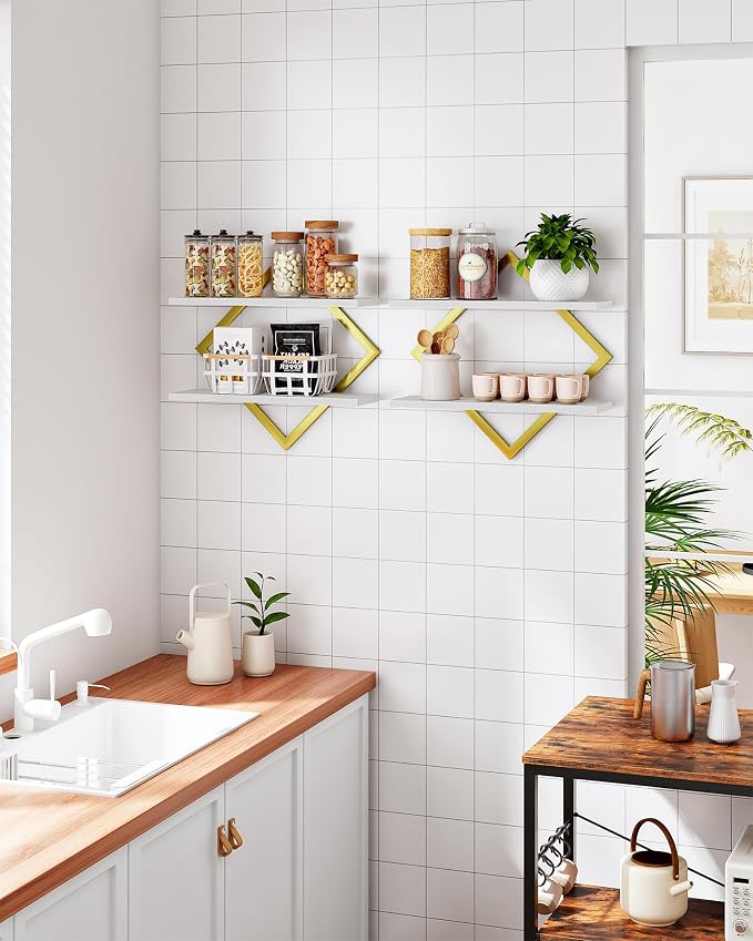 Floating Shelves for Wall, 2-Tier Hanging Shelves, for Living Room - Image 7