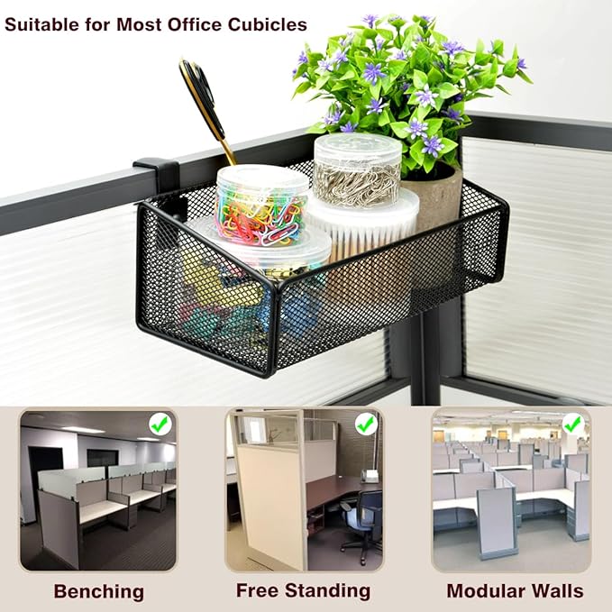 Bedside Shelf Bunk Bed Organizer Shelf Hanging Storage Metal Basket Phone Holder - Image 4