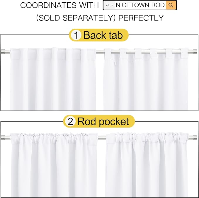 NICETOWN Window Treatment Curtains - Image 3