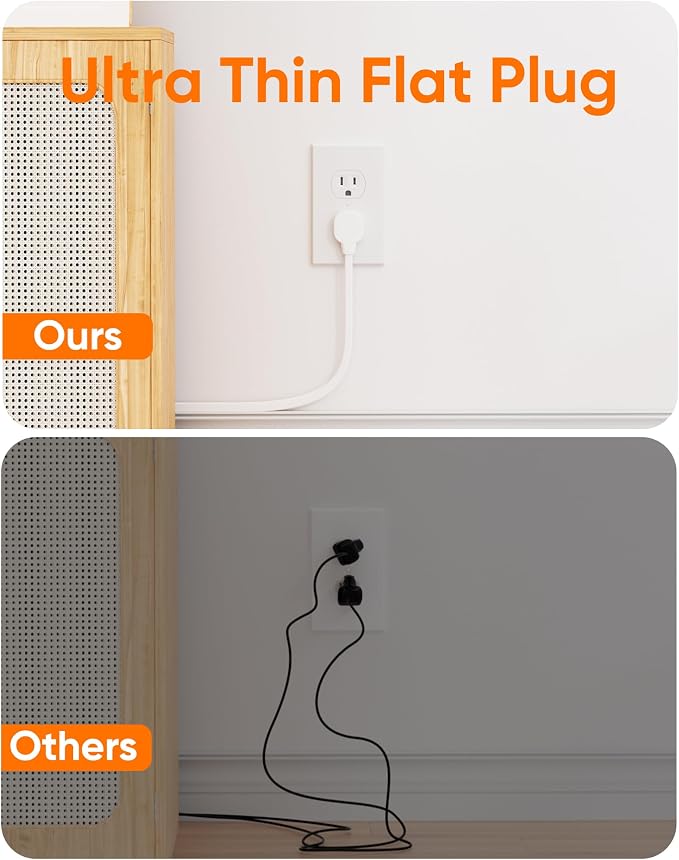 Olcorife Flat Plug Power Strip - Image 4