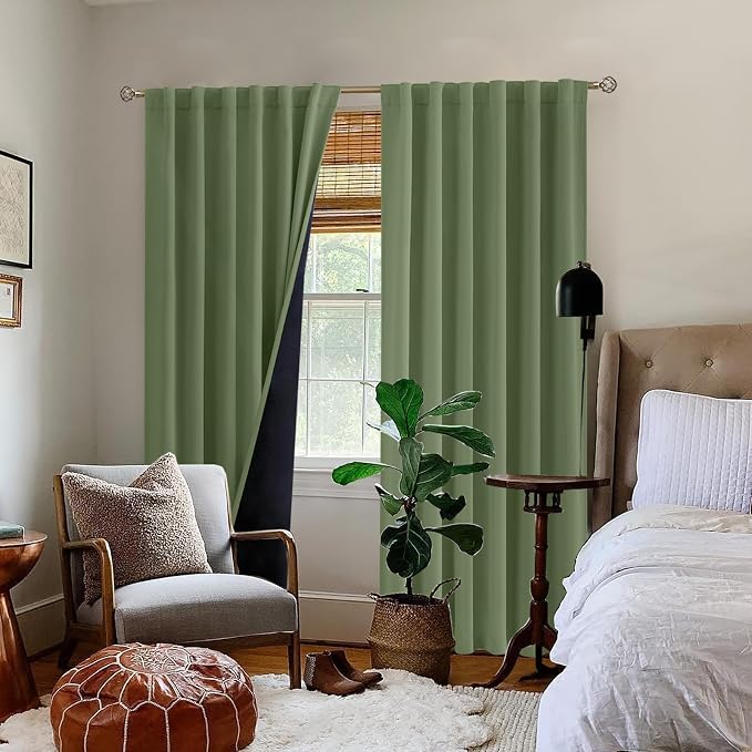 BGment 78 Inch Curtains for Living Room, 100% Blackout Curtains for Bedroom - Image 9