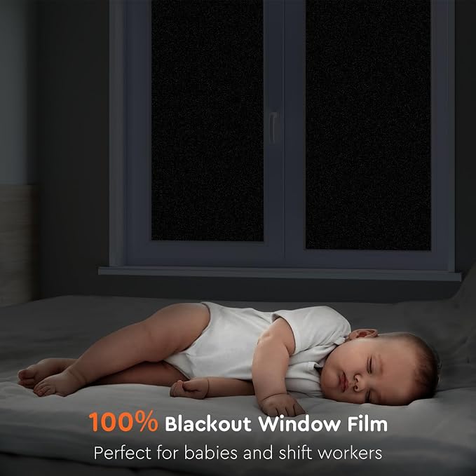 Kromapolis Blackout Film, Total Privacy & Room Darkening, 17.5'' x 157.4'' | - Image 2
