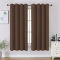 CUCRAF Brown Blackout Curtains 54 inch Length, Thermal Insulated Room Darkening by CUCRAF