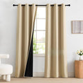 NICETOWN Farmhouse Curtains Thermal Insulated 100% Blackout Drapes Window by NICETOWN