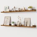 Fun Memories Picture Ledge Shelf, 32 Inch Floating Shelves Set of 2, Large by FunMemories
