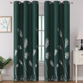 Green Blackout Curtains for Living Room 84 Inch Length 2 Panels Set, Room by ESTELARTEXTILER