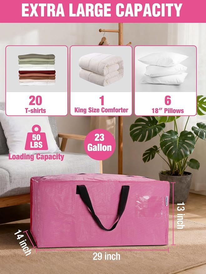 WORKPRO 8 Pack Extra Large Moving Bags - Image 3