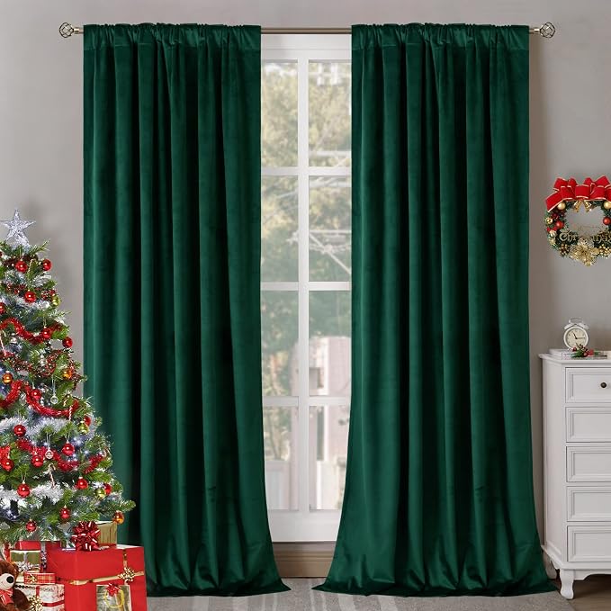 BGment 120 Inch Curtains, Velvet Curtains - Image 2