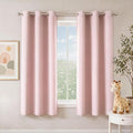 NICETOWN Blush Pink Room Darkening Curtains 68 Inches Long 2 Panels by NICETOWN