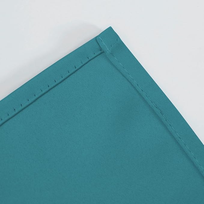 Blackout Curtains 52 x 90 Inch Long Sea Teal Curtains Set of 2 Panels Room - Image 7