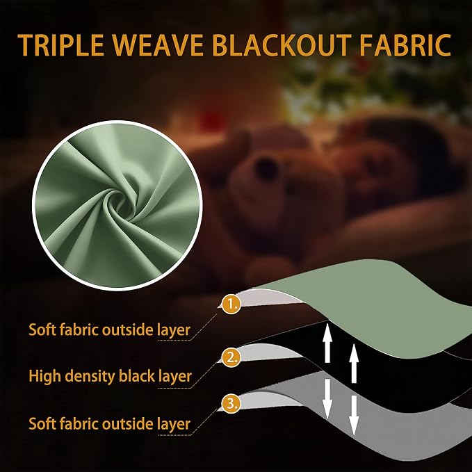 KOUFALL 54 Inch Curtains Length, Short Blackout Thermal Insulated RV Curtains - Image 7
