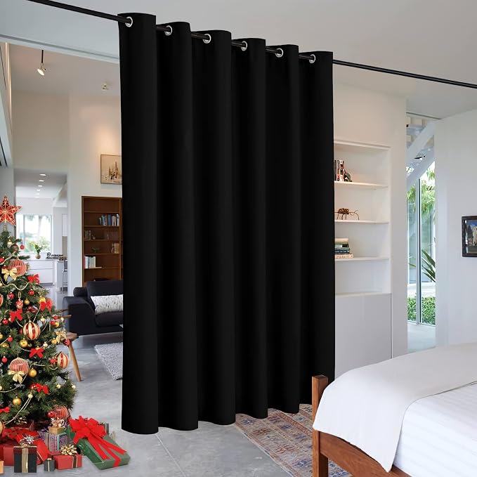 RYB HOME Room Divider Curtain for Bedroom Dining Iiving Room Studio Office | by RYBHOME