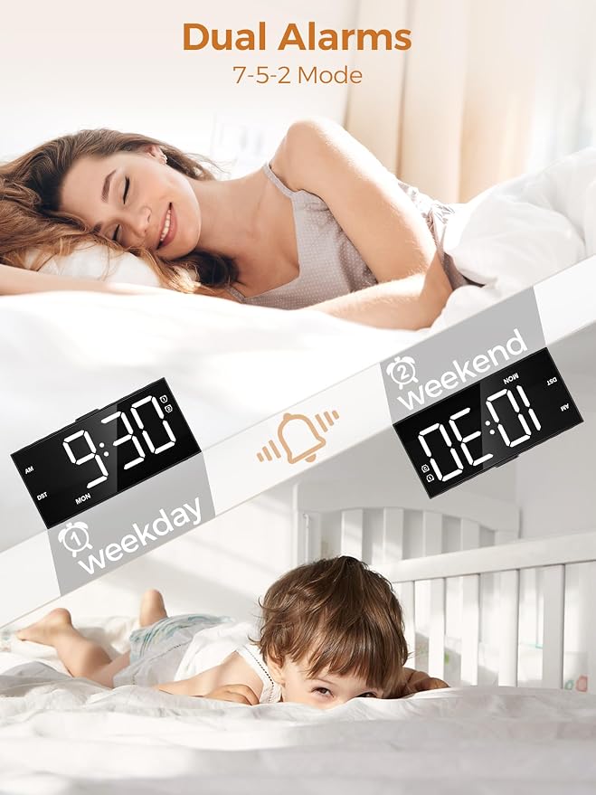 Digital Alarm Clock for Bedroom - Image 4