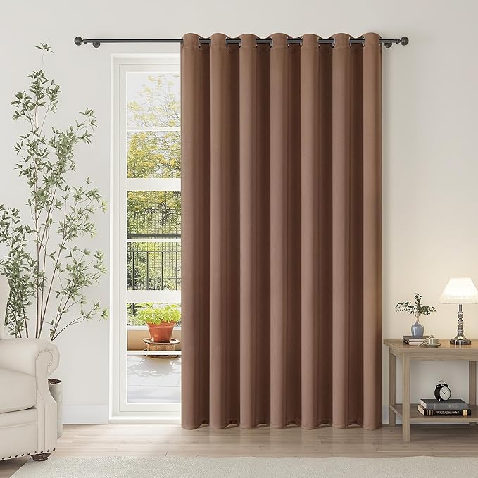 ChrisDowa Room Divider Curtains 96 Inch Length Sliding Door Curtain 1 Panel | by ChrisDowa