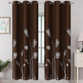 Brown Blackout Curtains for Living Room 72 Inch Length 2 Panels Set, Room by ESTELARTEXTILER