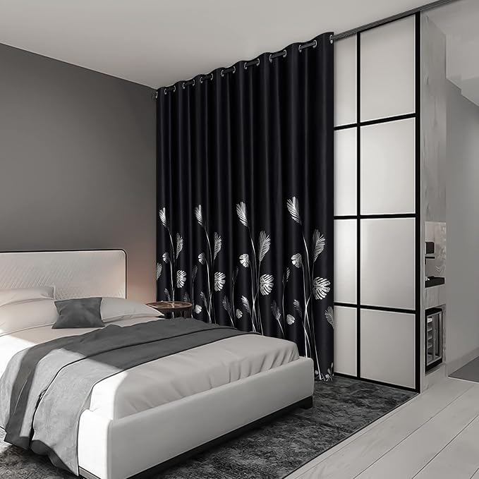 Room Divider Curtain for Sliding Glass Door 120W x 108L Inch Light Blocking - Image 2