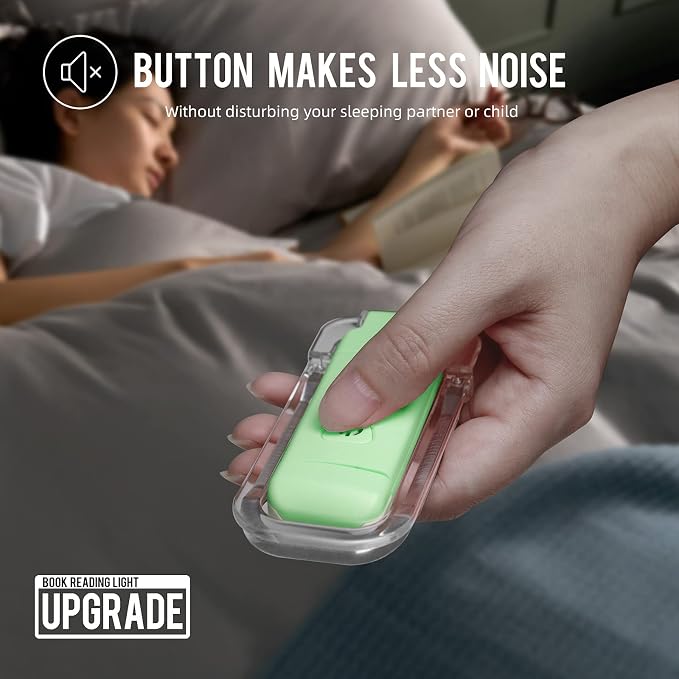 EGWASER Book Light for Reading in Bed, USB Rechargeable Clip on Book Lights - Image 2