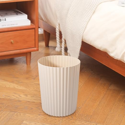 JiatuA Small Trash Can Plastic Wastebasket Round Garbage Container Bin - Image 7