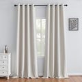 IGEMAEVE Blackout Curtains for Bedroom Grommet Greyish White 52" W x 108" L | by IGEMAEVE