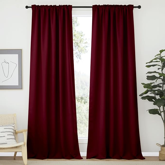 NICETOWN Bedroom Blackout Curtain Panels - Image 2