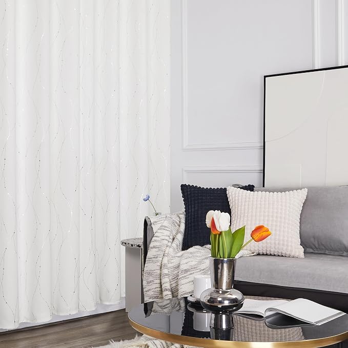 Deconovo Living Room Curtains 45 Inches Long, Thermal Insulated, Room Darkening - Image 4