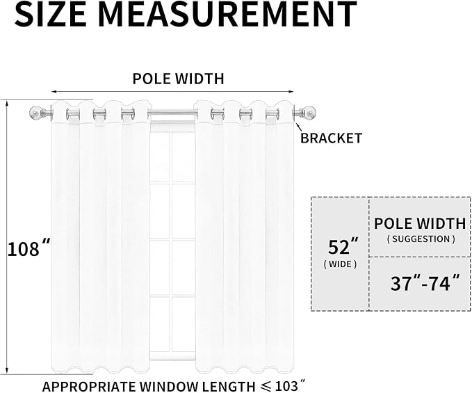Easy-Going Thermal Grommet Blackout Curtains, 2 Panels 52x108 in, Noise - Image 7