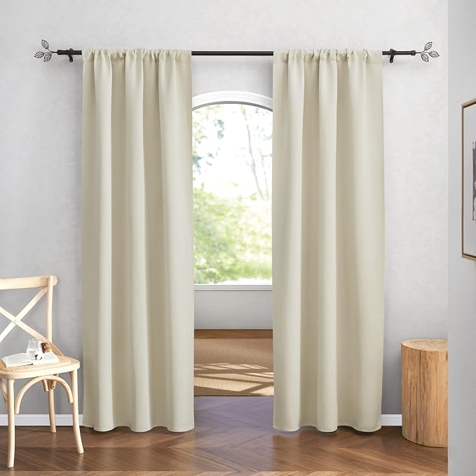 RYB HOME Curtains for Bedroom Living Room Dining Room Office 84 inches Long | - Image 2